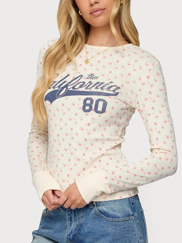 EMMIOL Langarmshirt mit herzförmigem Pfotenabdruck