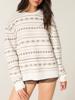 EMMIOL Fair Isle Heart Print Sweaters