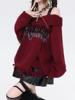 EMMIOL Punk Off-The-Shoulder Collar Sweaters