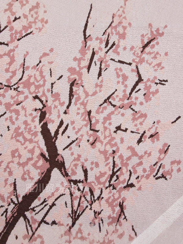 EMMIOL Peach Blossom Stripe Print Sweaters