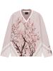 EMMIOL Peach Blossom Stripe Print Sweaters