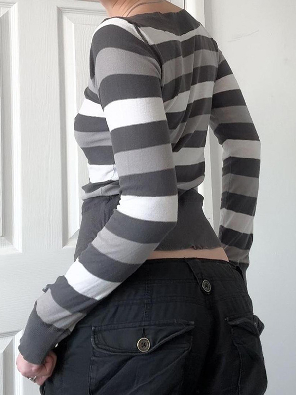 EMMIOL Retro Stripes Sweaters