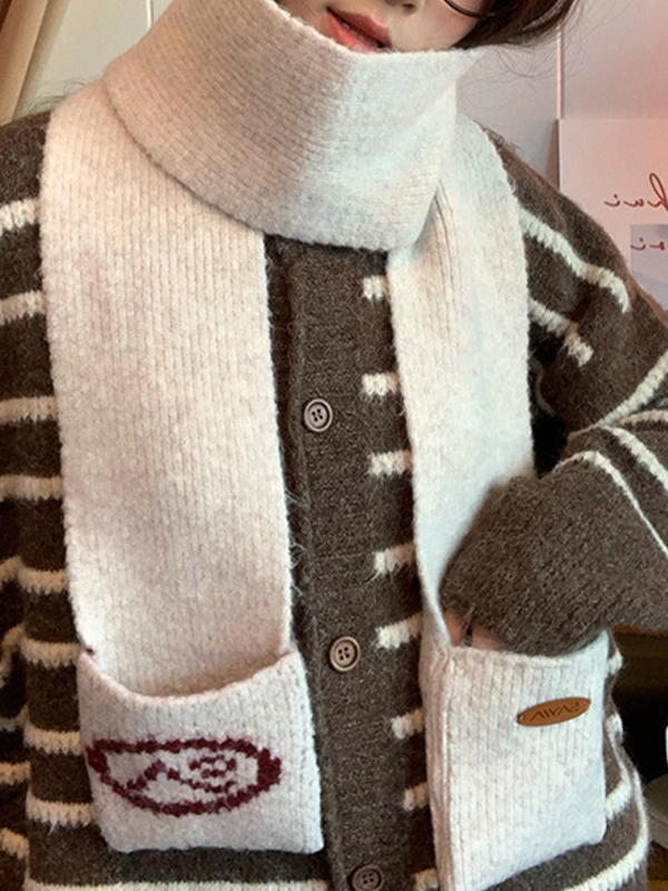 EMMIOL Sciarpa con design tascabile divertente