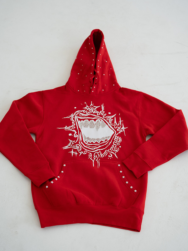 EMMIOL Fallen Stars Strass Hoodie Sweatshirts