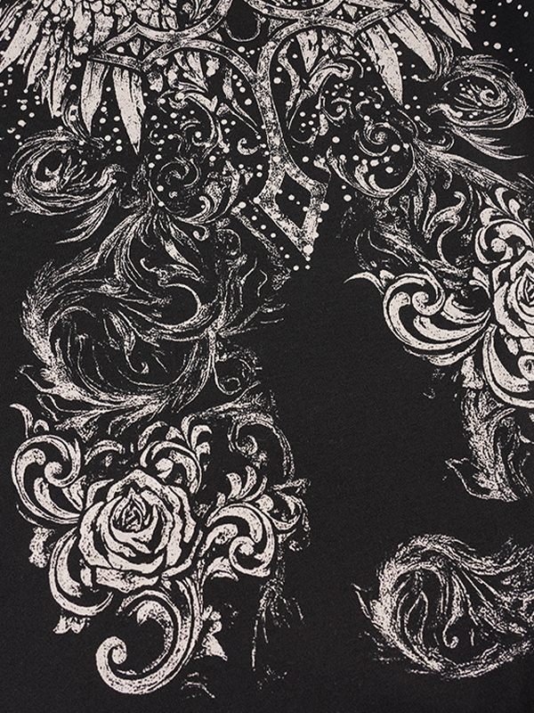 EMMIOL Dark Floral Print Maxi Dress