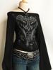 EMMIOL Langarmshirt mit Vintage-Blumendruck