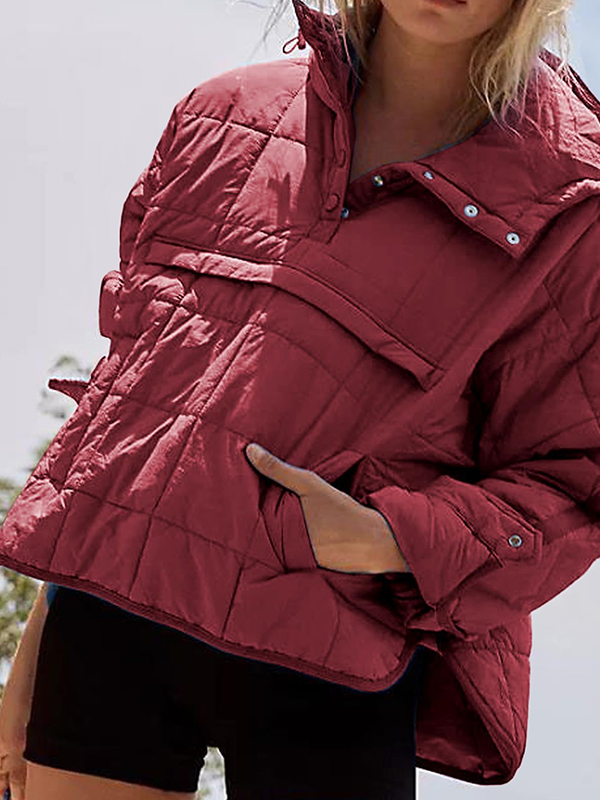 EMMIOL Gesteppte Pullover Puffer Sweatshirts