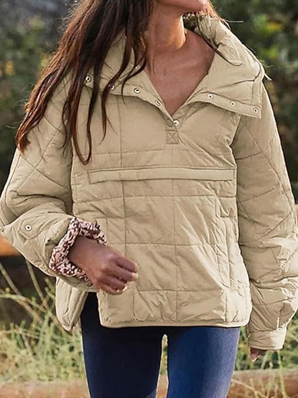 EMMIOL Gesteppte Pullover Puffer Sweatshirts