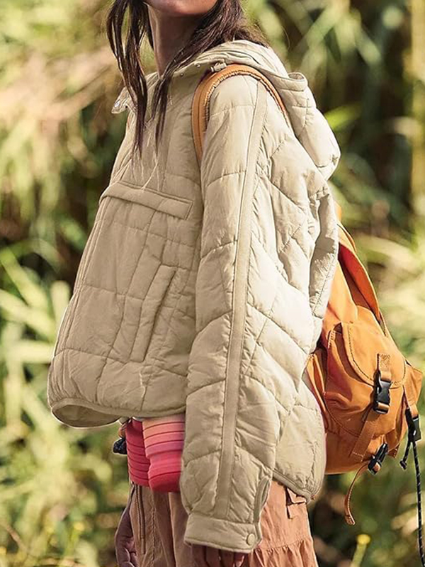 EMMIOL Gesteppte Pullover Puffer Sweatshirts