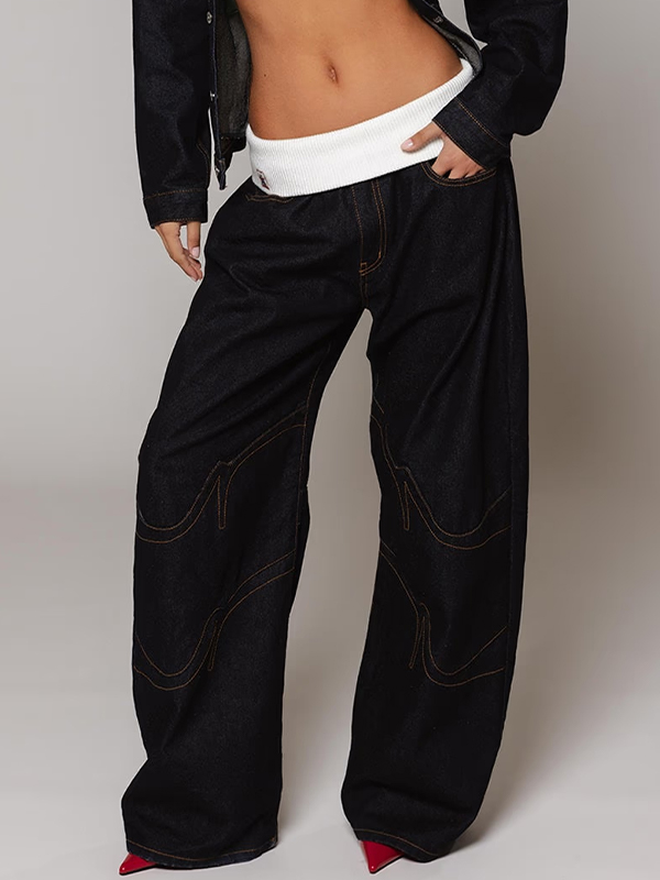 EMMIOL Retro Street Distressed Boyfriend Jeans