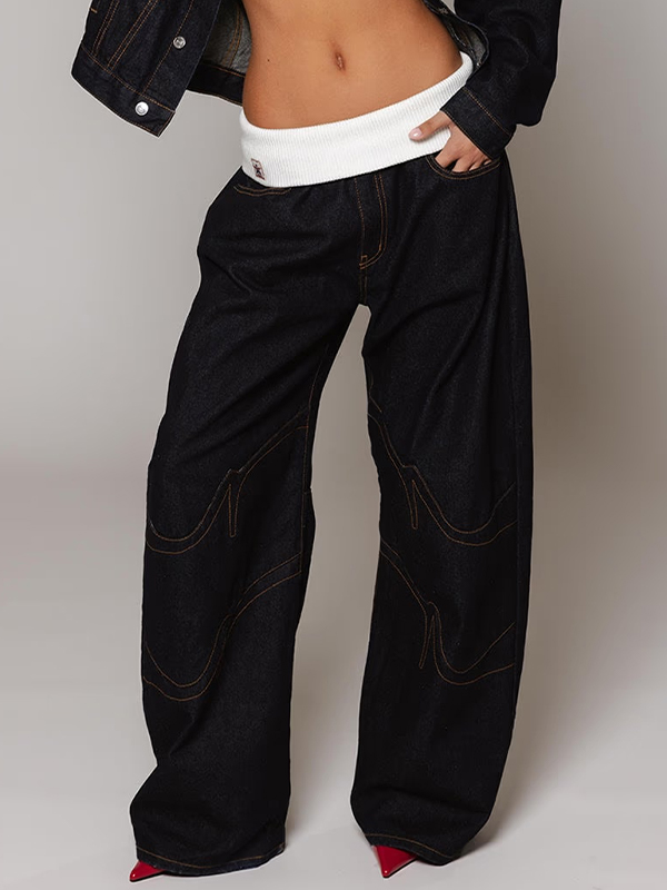 EMMIOL Retro Street Distressed Boyfriend Jeans