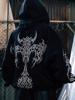 EMMIOL Sweatshirts mit Retro-Gothic-Print