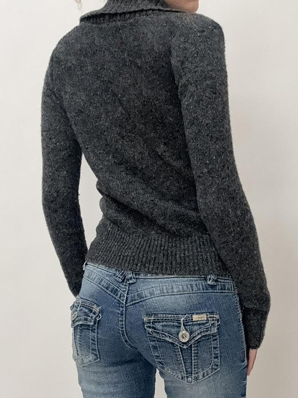 EMMIOL Color-Blocked Minimalism Sweaters