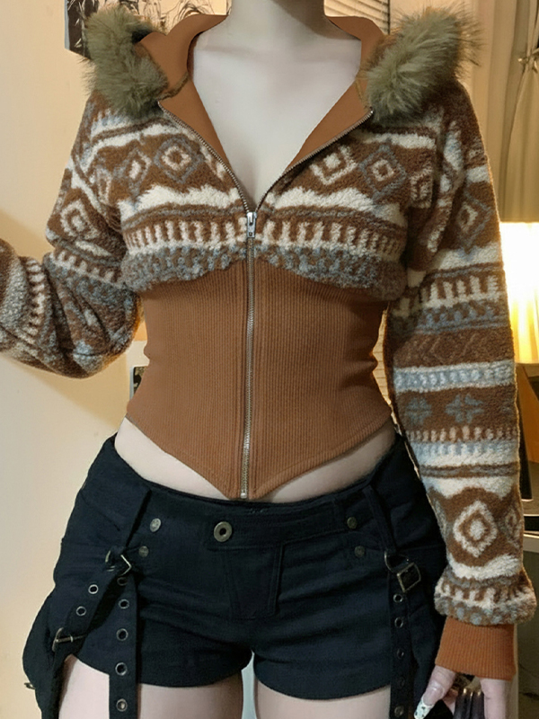 EMMIOL Retro Ethnic Patterns Sweaters