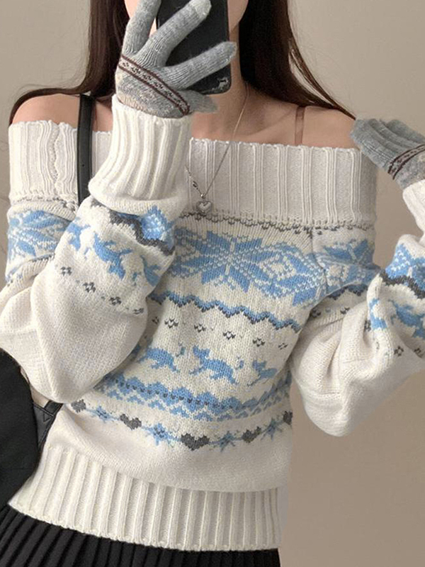 EMMIOL Retro Ethnic Patterns Sweaters