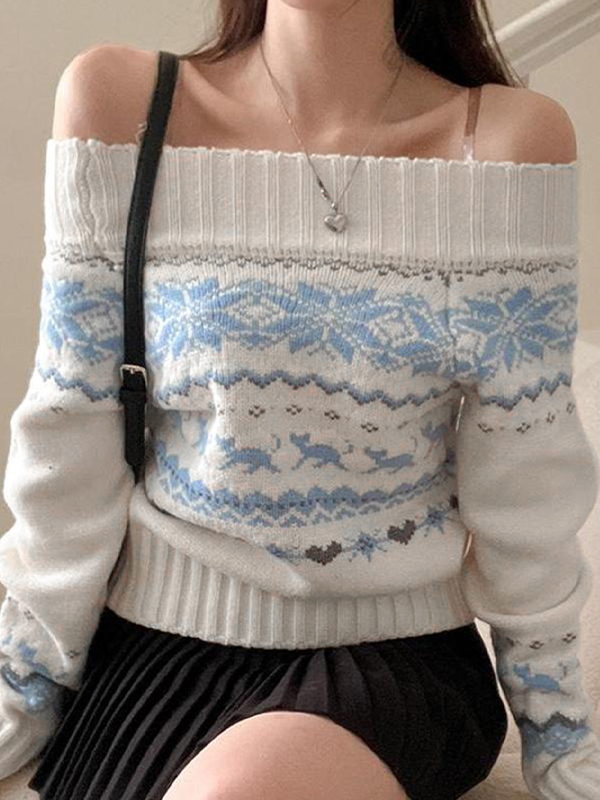 EMMIOL Retro Ethnic Patterns Sweaters