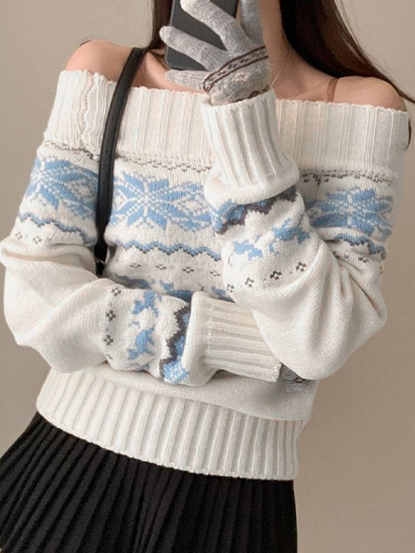 EMMIOL Retro Ethnic Patterns Sweaters
