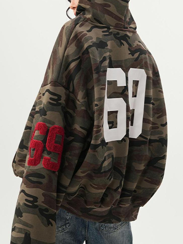 EMMIOL Camouflage Digital Print Jacket