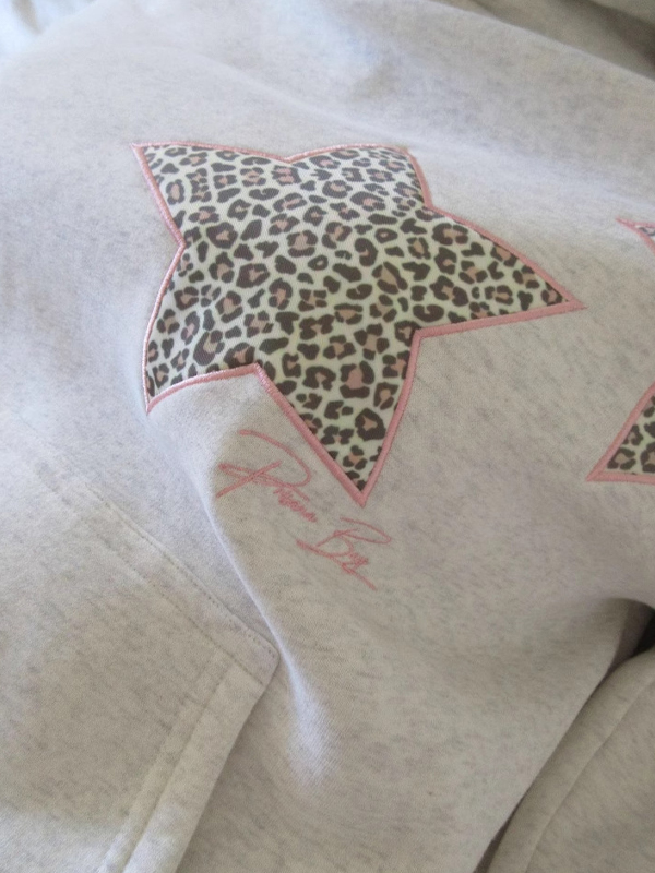 EMMIOL Star Leopard Print Sweatshirts