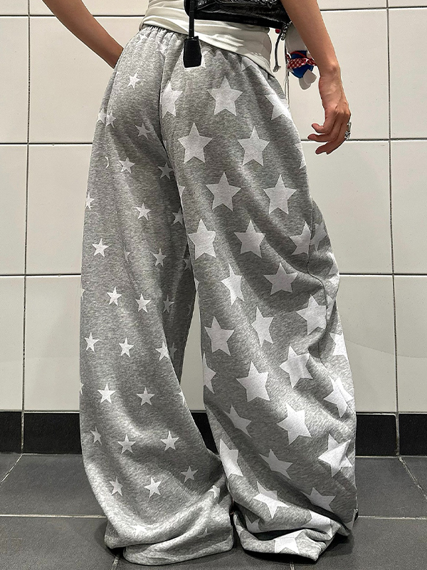 EMMIOL Retro Star All-Over Print Sweatpants