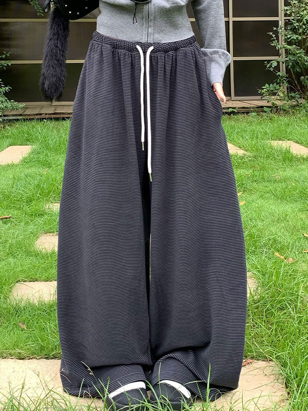 EMMIOL Stripe Star Print Sweatpants