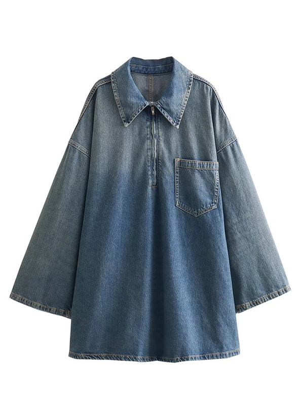 EMMIOL Gradual Change Wash Mini Dress