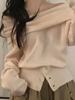 EMMIOL Off-The-Shoulder Loose Sweaters