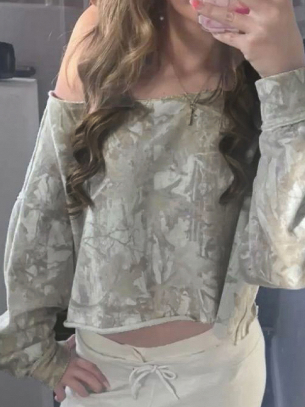 EMMIOL Manica lunga con stampa Dead Branch