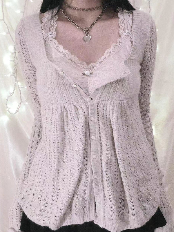 EMMIOL Soft Twill Cloth Sweaters