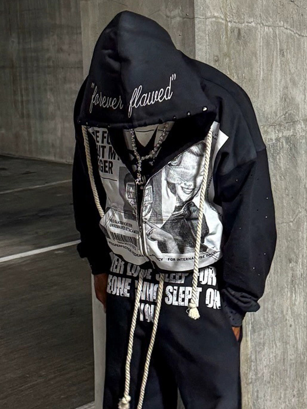 EMMIOL Sudaderas de estilo callejero americano Y2K