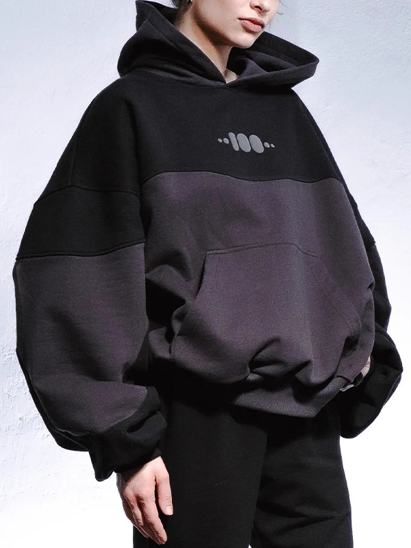 EMMIOL Sudaderas de marca de ropa urbana con bloques de color