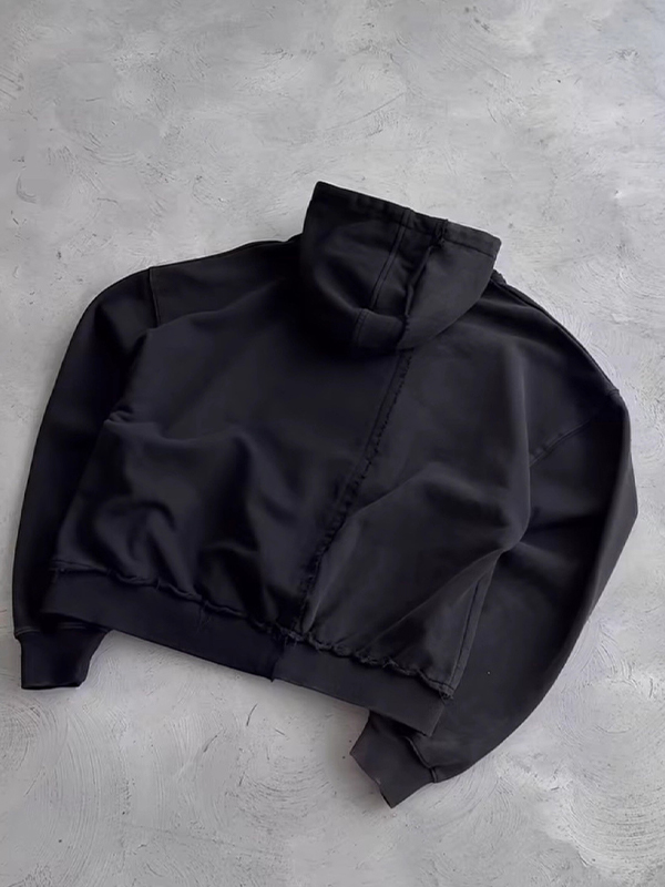 EMMIOL Sudadera con bordado de flor de durazno