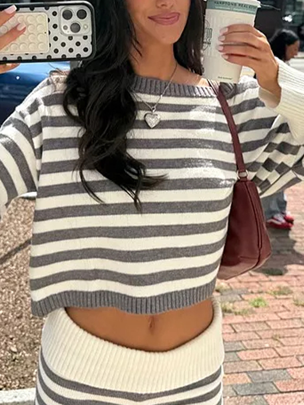 EMMIOL Classic Stripe Casual Women'S Set