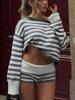 EMMIOL Classic Stripe Casual Women'S Set