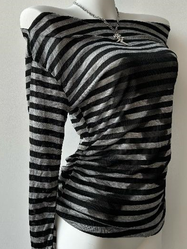 EMMIOL Manica lunga con stampa a motivo teschio