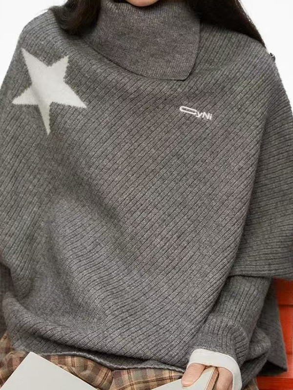 EMMIOL Star Cape Sweaters