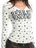 EMMIOL Full Print Stars And Letters Long Sleeve