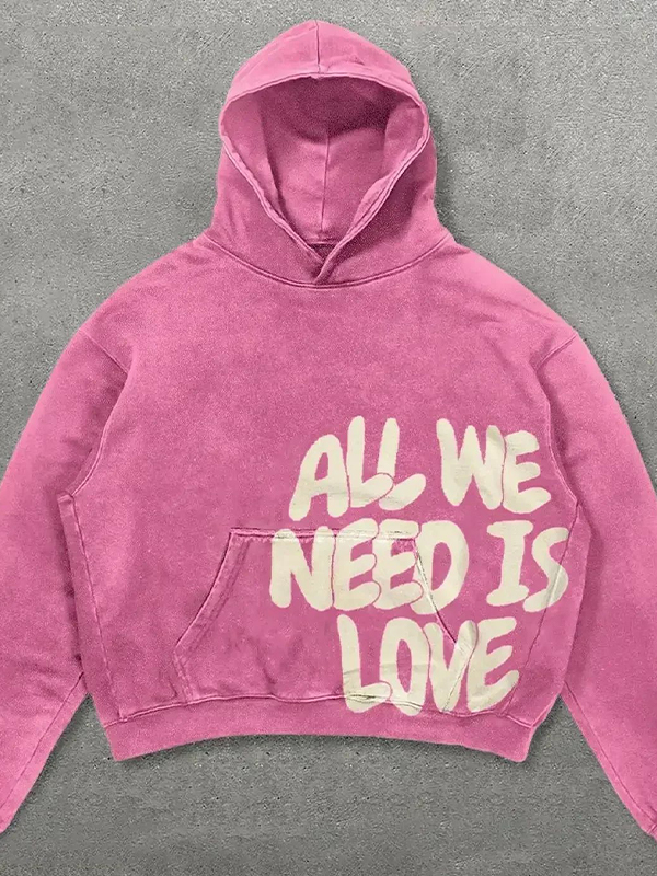 EMMIOL Hip-Hop Slogan Print Sweatshirts