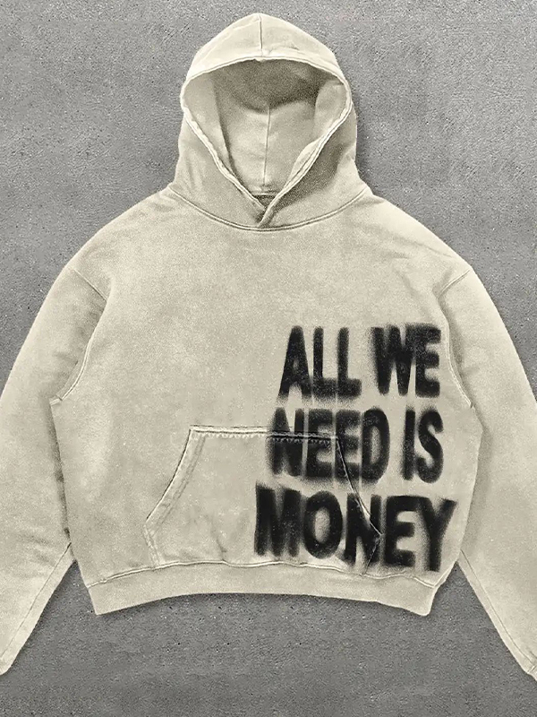 EMMIOL Hip-Hop Slogan Print Sweatshirts