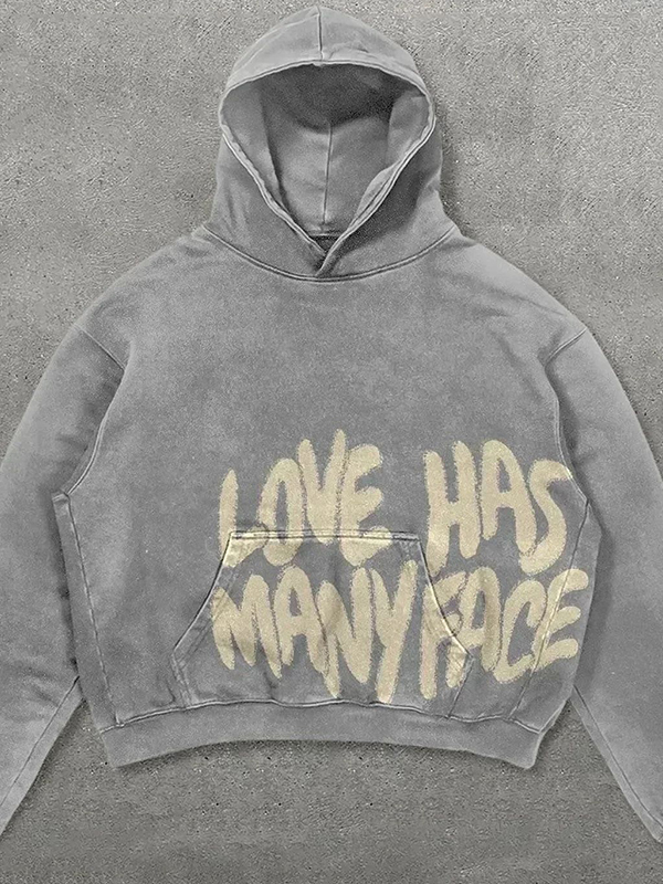 EMMIOL Hip-Hop Slogan Print Sweatshirts