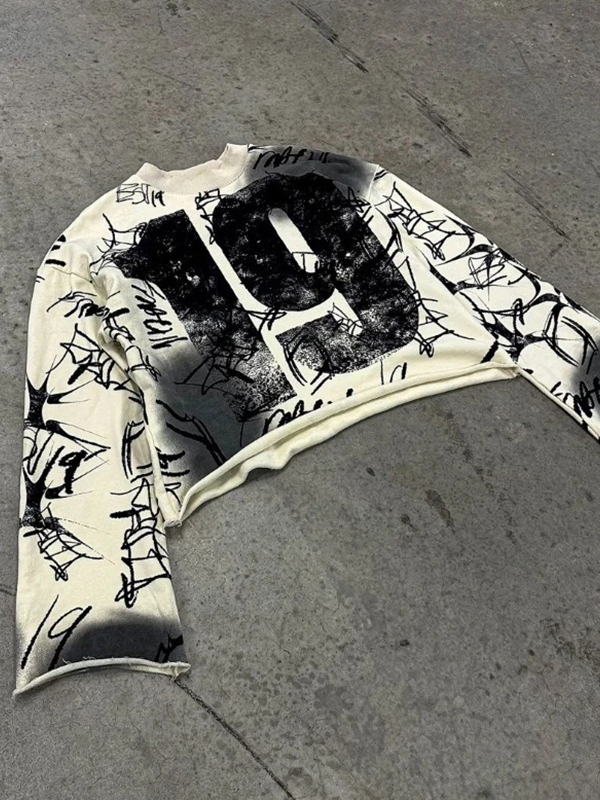 EMMIOL American Retro Print Long Sleeve