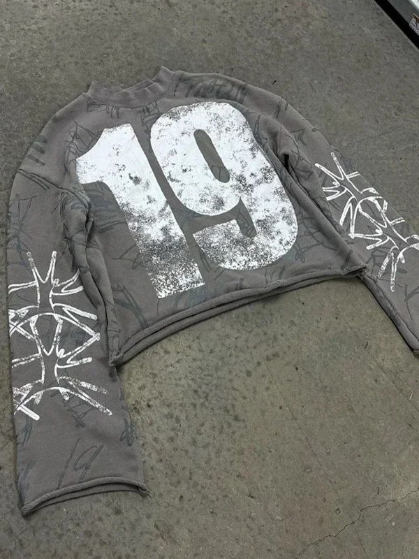 EMMIOL American Retro Print Long Sleeve