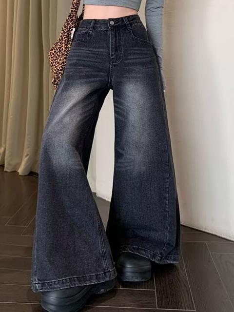 Boyfriend-Jeans im amerikanischen Stil mit lockerer Waschung