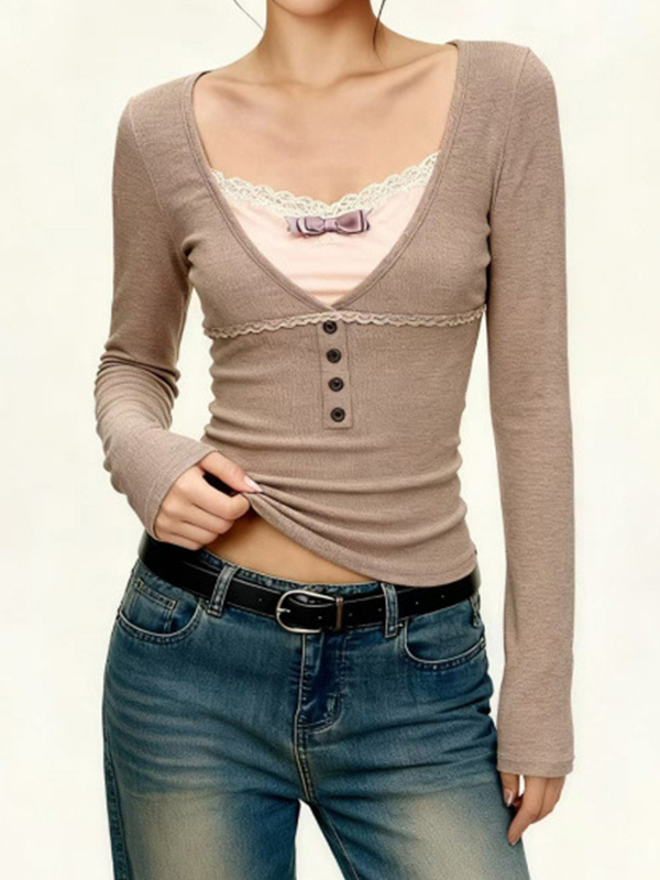 EMMIOL American Vintage Knit Long Sleeve