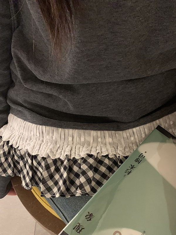 EMMIOL False Two-Piece Splicing Sweaters