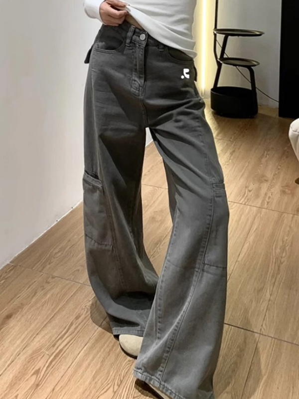 EMMIOL Jeans boyfriend da lavoro del marchio Streetwear