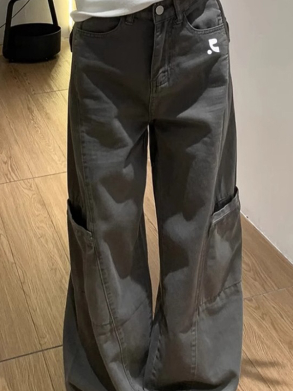 EMMIOL Jeans boyfriend da lavoro del marchio Streetwear