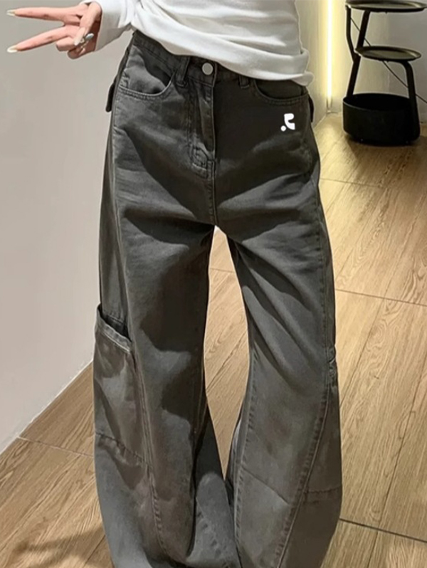 EMMIOL Jeans boyfriend da lavoro del marchio Streetwear