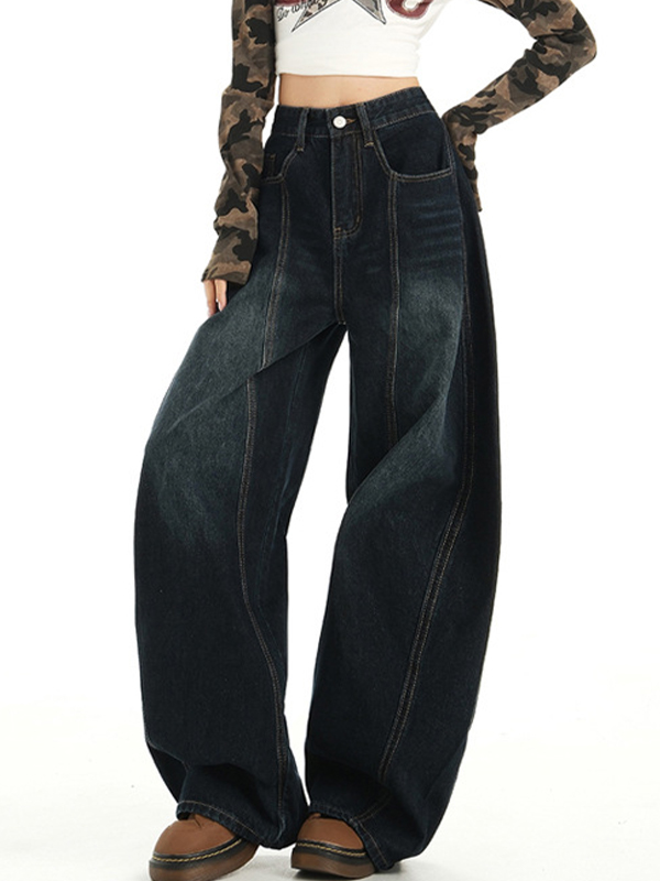 EMMIOL Vaqueros boyfriend con hoz y bordado americano