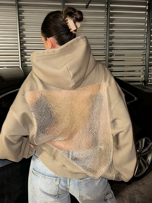 EMMIOL Backless Cutout Sequins Sweatshirts